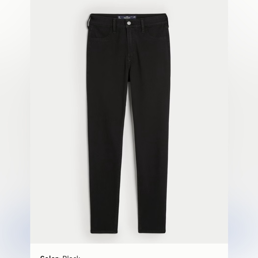 Hollister High Rise Faded Black Jean Leggings 15L